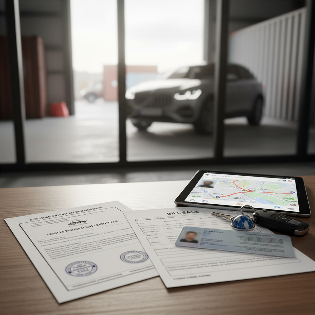 Realistische foto passend bij Welke documenten zijn nodig bij export van uw voertuig? voor website S